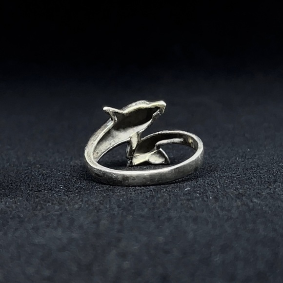STERLING SILVER DOLPHIN RING - Picture 5 of 5